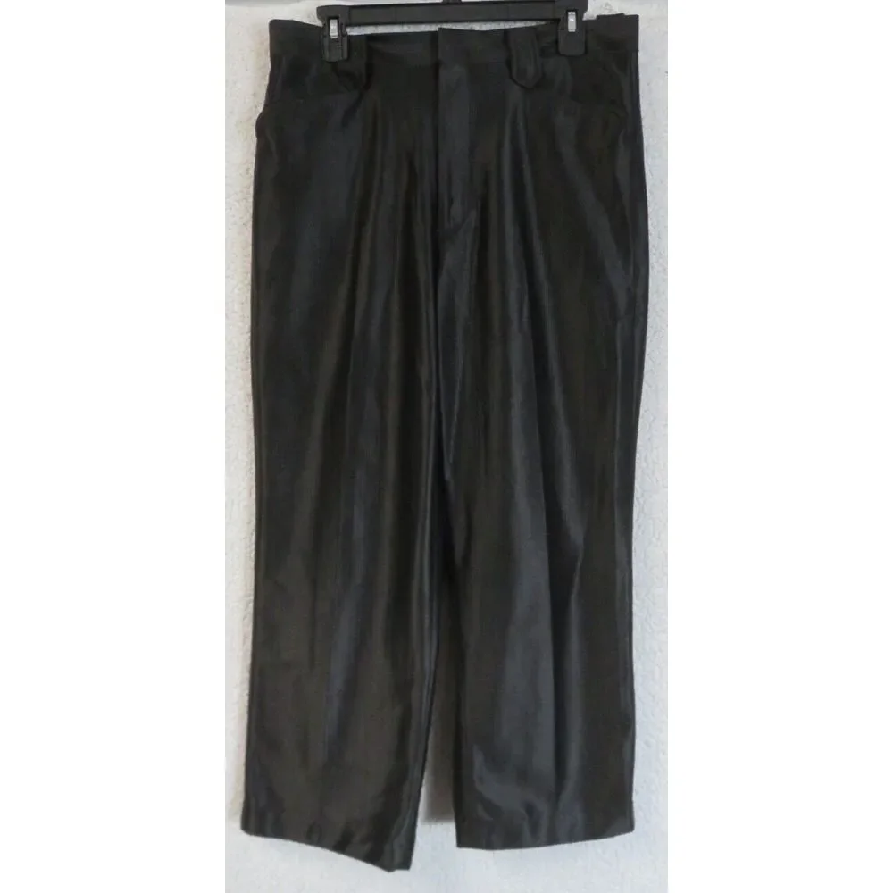 Mens Westerner Pearl Snap Button Black Size 33x26‎ Polyester Pants Western Wear